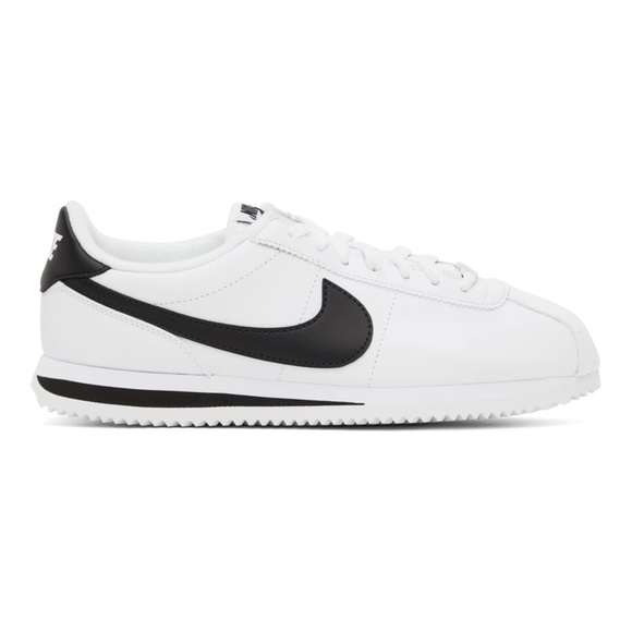 Nike White & Black Cortez Sneakers - Picture 1 of 5